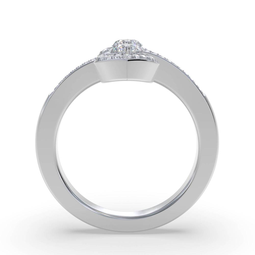 0.70ct Unique Round Diamond Dress Ring W