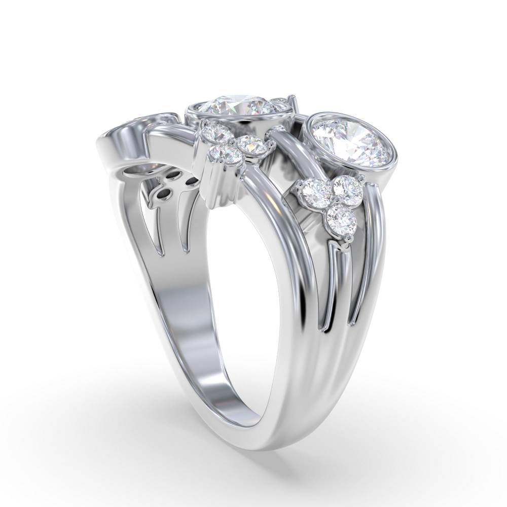 Round Diamond Dress Ring W