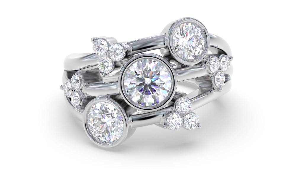 Round Diamond Dress Ring W