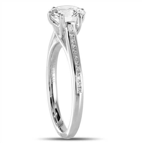 Shoulder Set Diamond Engagement Ring W