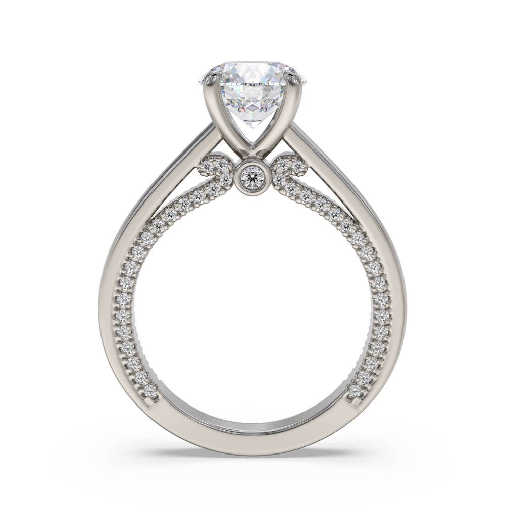 Elegant Round Diamond Engagement Ring P