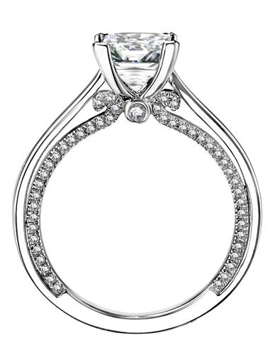 Elegant Princess Diamond Engagement Ring W