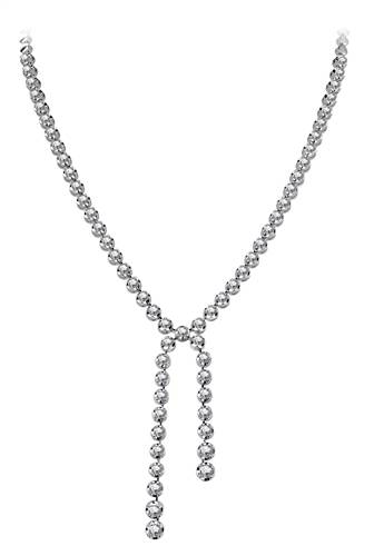 7.00ct VS/FG Elegant Round Diamond Bow Style Drop Necklace P