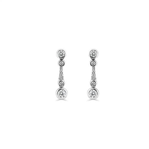 0.75ct Small Icicle Drop Earrings W