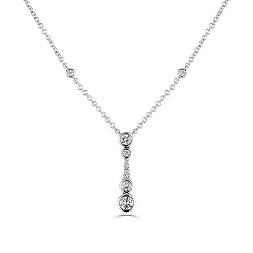 0.55ct Icicle Drop Necklace W