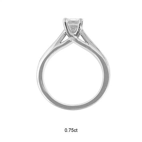 Emerald Diamond Engagement Ring Image