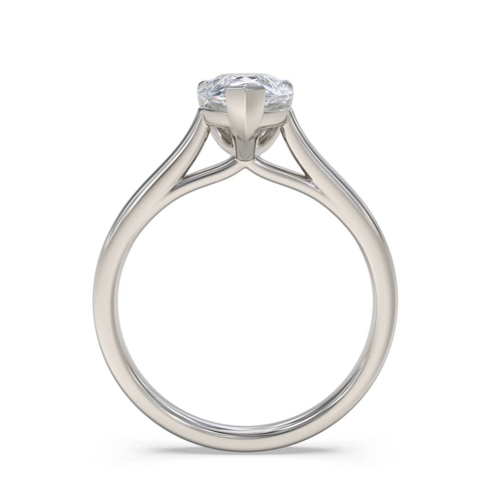 Classic Pear Diamond Engagement Ring set in Platinum