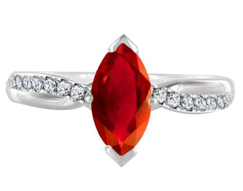 Classic Marquise Ruby Solitaire Ring P