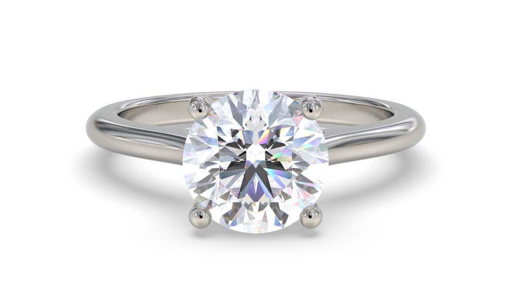 Classic Round Diamond Engagement Ring P