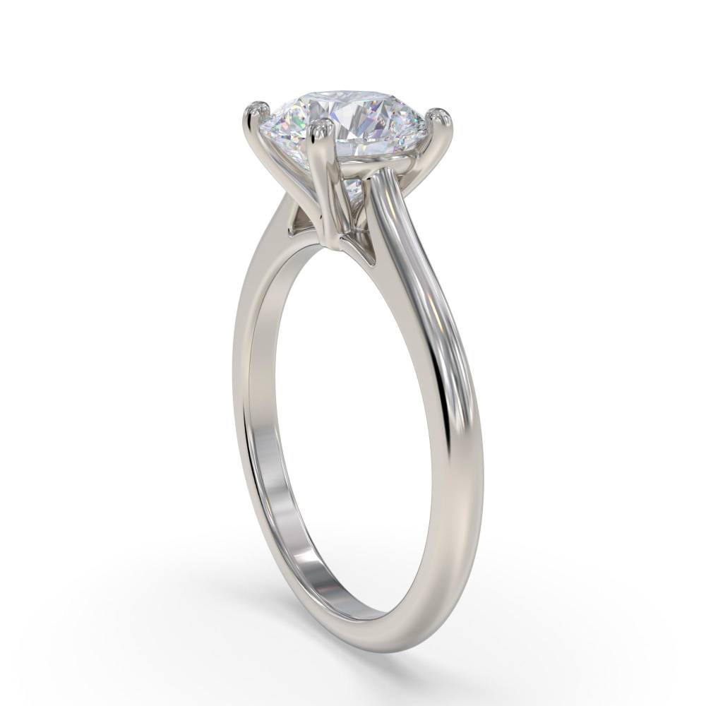 Classic Round Diamond Engagement Ring P