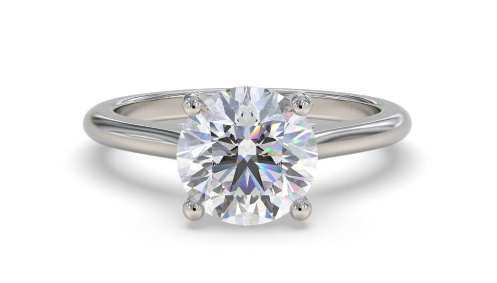 Classic Round Diamond Engagement Ring P