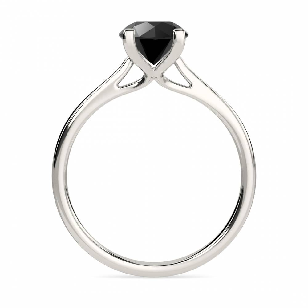 Black Diamond Solitaire Ring P