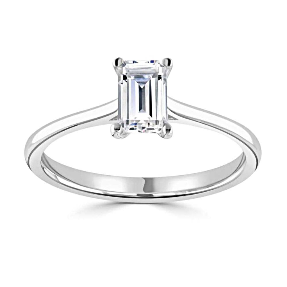 Cushion Diamond Solitaire Engagement Ring P