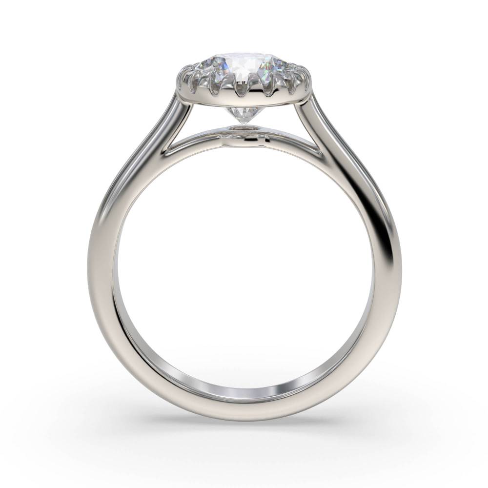 Round Diamond Solitaire Ring set in Platinum