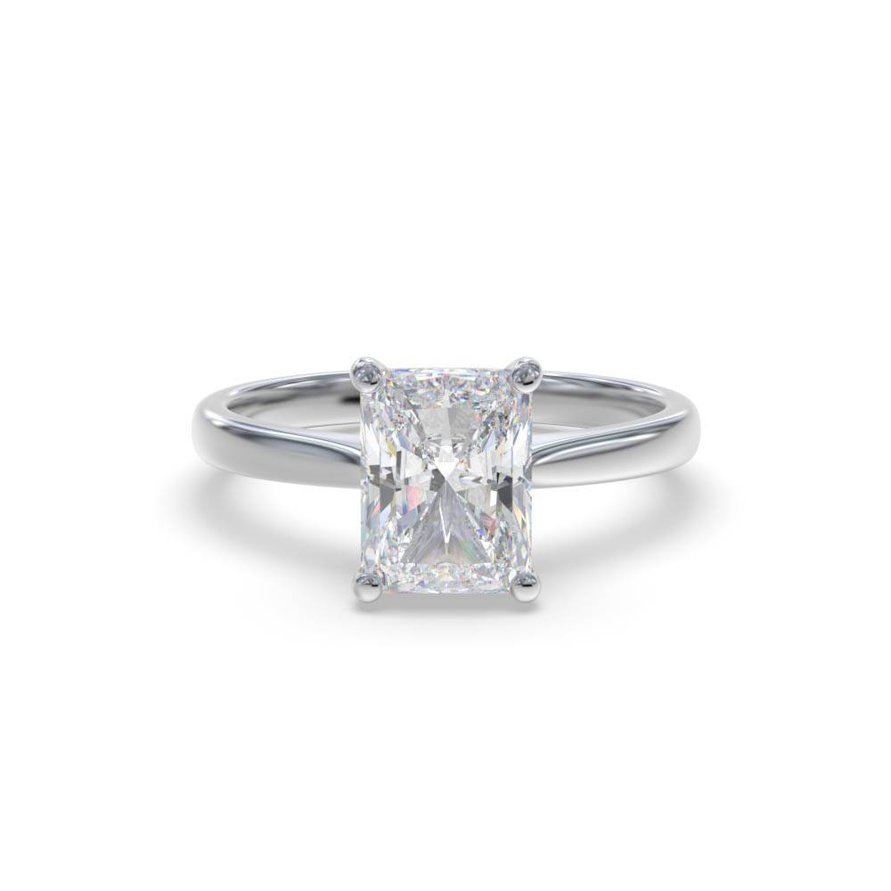 Modern Radiant Diamond Engagement Ring W