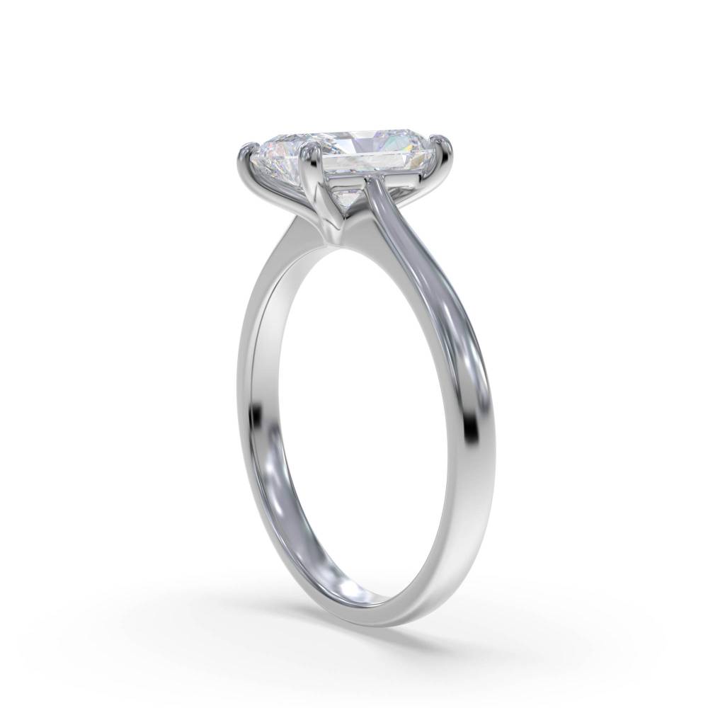 Modern Radiant Diamond Engagement Ring W