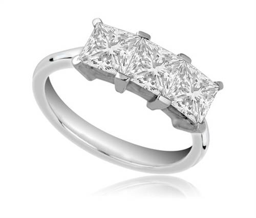 Classic Princess Diamond Trilogy Ring P