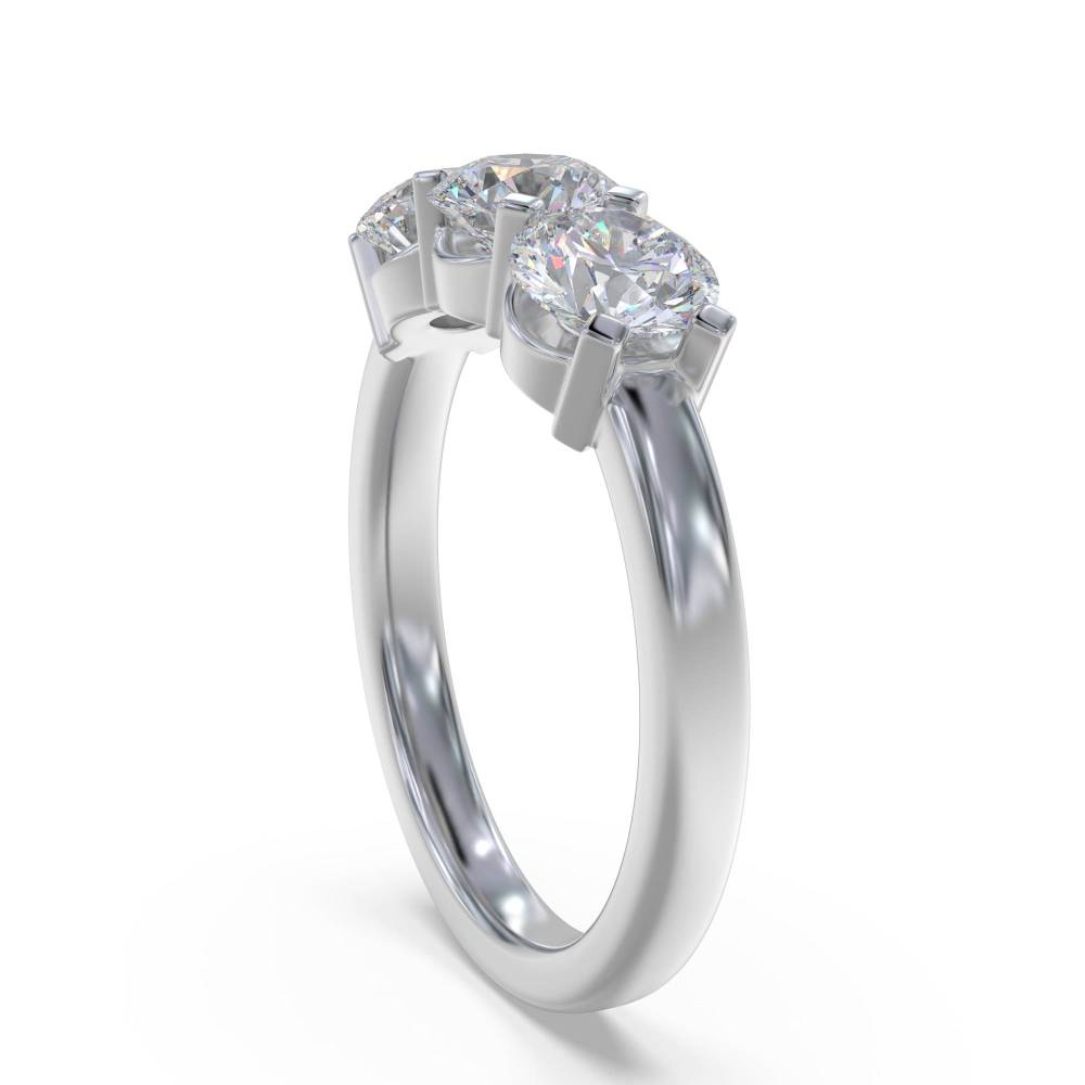 Traditional Round Diamond Trilogy Ring Image