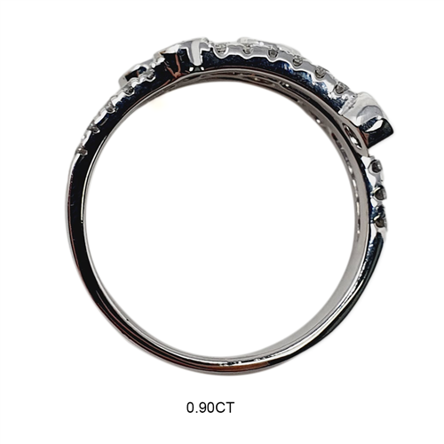 0.90ct Round Diamond Dress Ring W