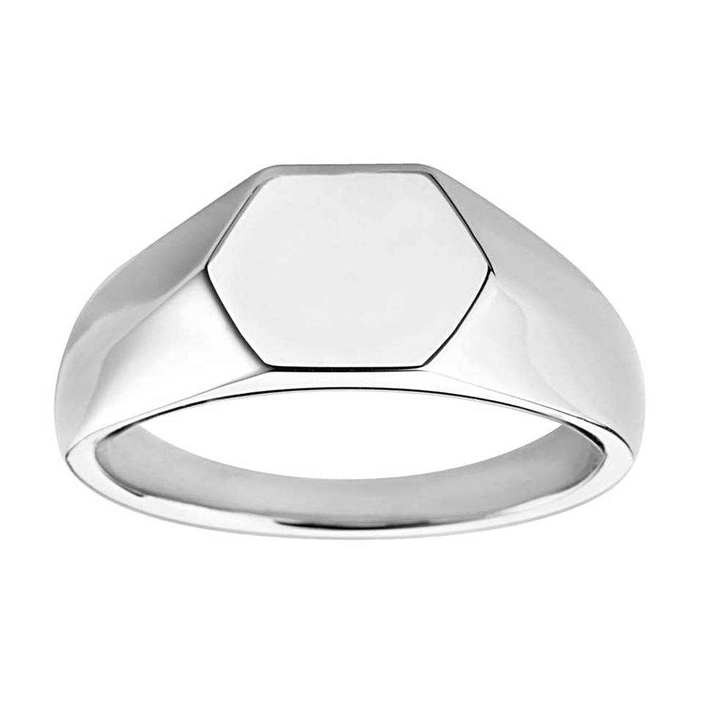 Hexagon Signet Ring W