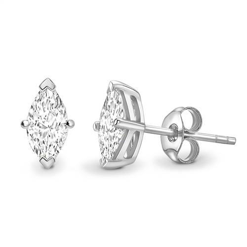 Classic Marquise Diamond Stud Earrings P