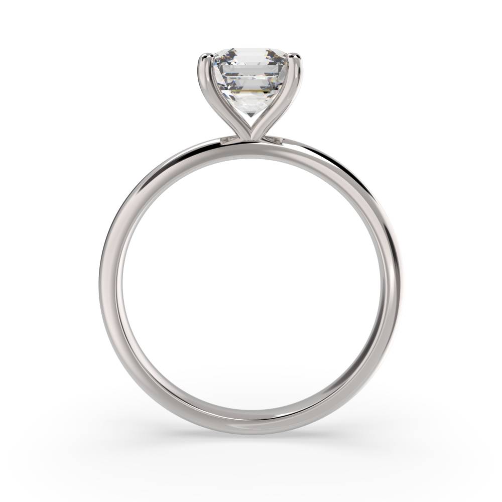 Asscher Diamond Engagement Ring P