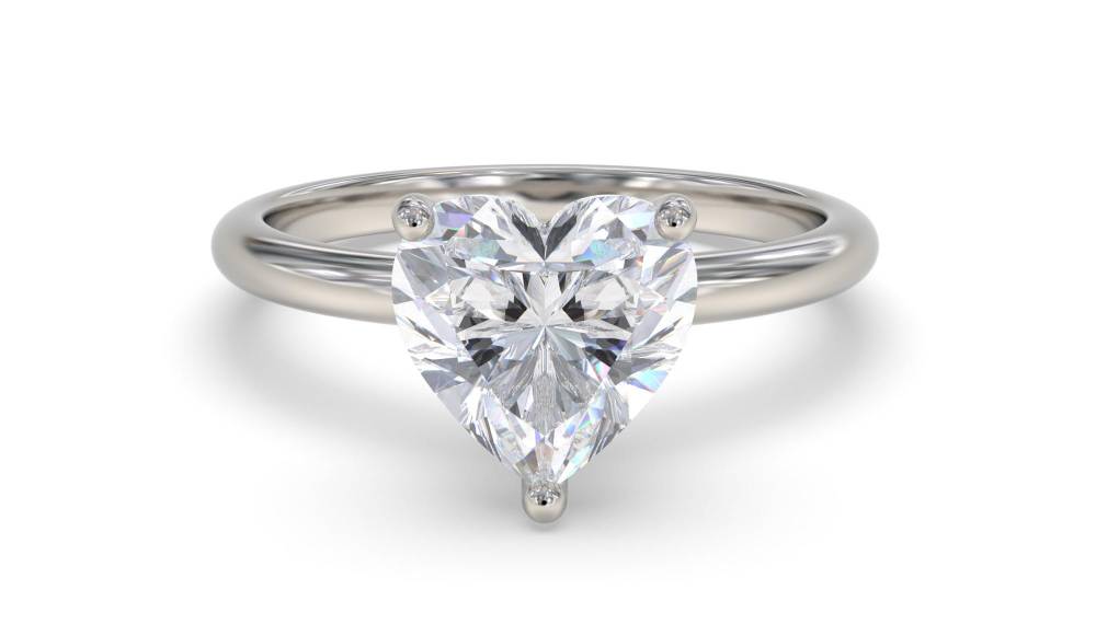 Heart Diamond Engagement Ring P