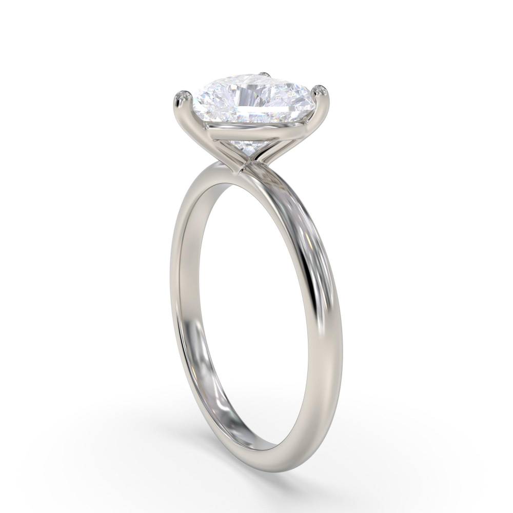 Heart Diamond Engagement Ring P