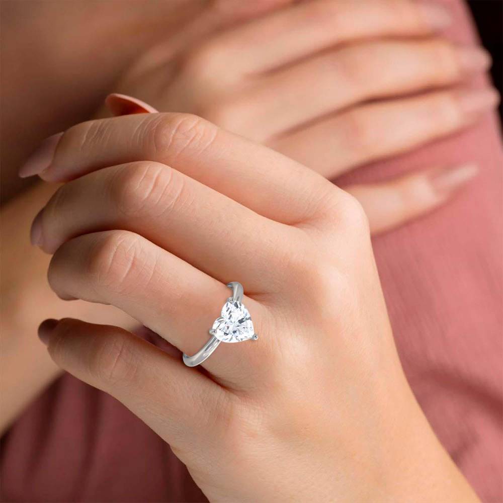 Heart Diamond Engagement Ring P