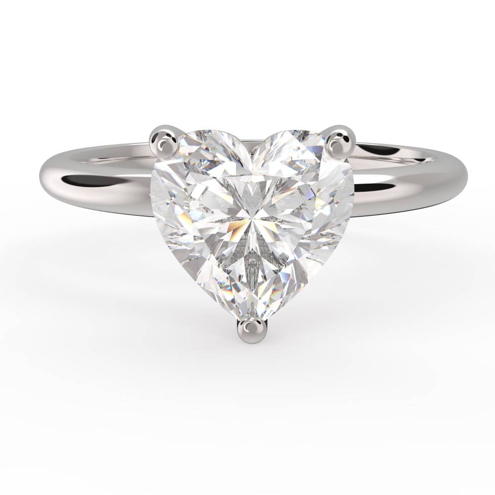 Heart Diamond Engagement Ring P