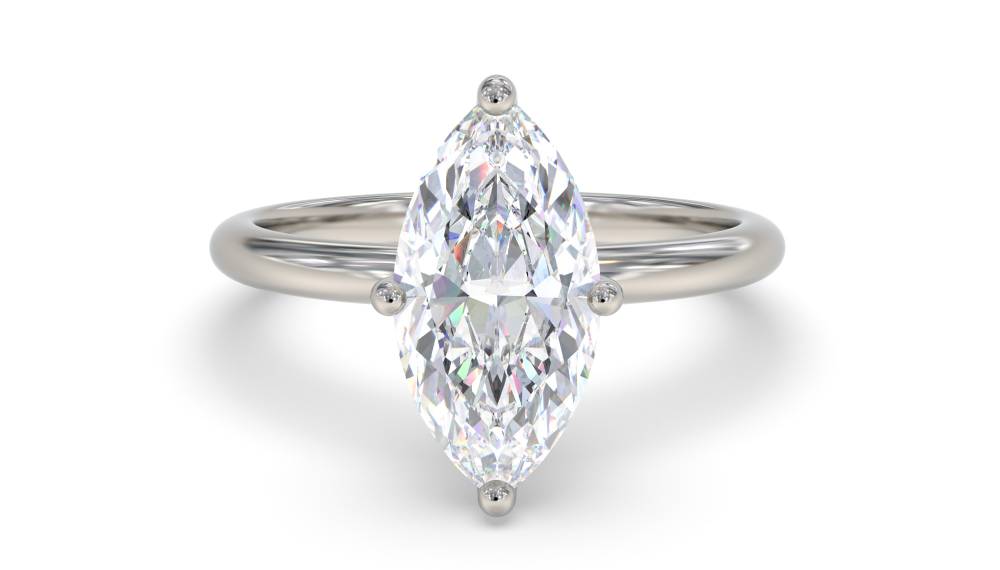 Marquise Diamond Engagement Ring P