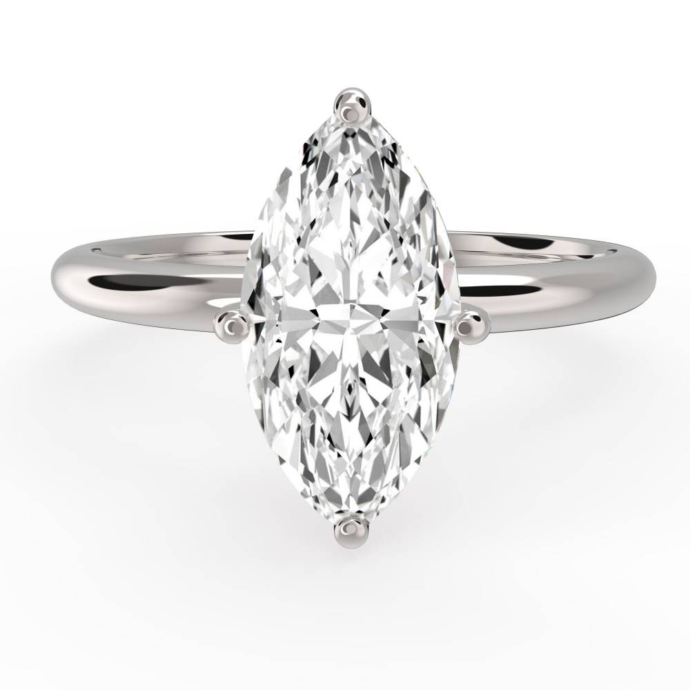 Marquise Diamond Engagement Ring P