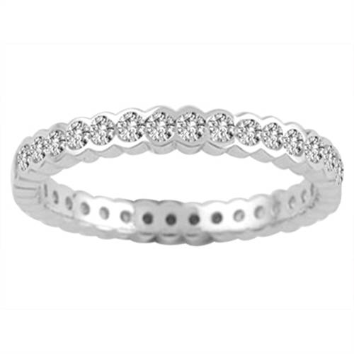 3mm Elegant Round Diamond Full Eternity Ring W