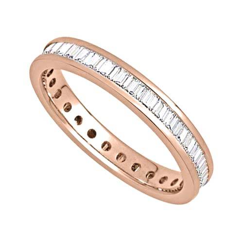 3mm Elegant Baguette Diamond Full Eternity Ring Image