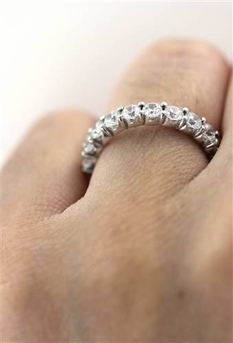 2.00ct Elegant Round Diamond Full Eternity Ring W