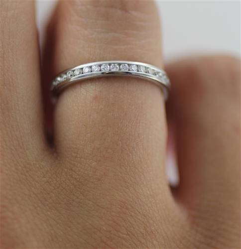 2.5mm Elegant Round Diamond Full Eternity Ring W