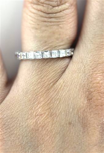 1.00ct Elegant Princess Diamond Full Eternity Ring W