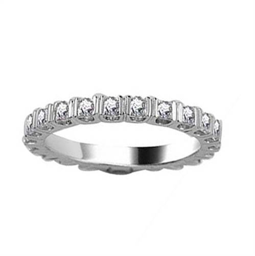 1.00ct Elegant Princess Diamond Full Eternity Ring W