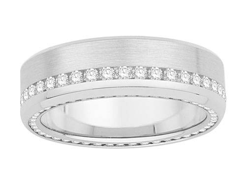 1.00ct Round Diamond Full Eternity Ring set in White Gold