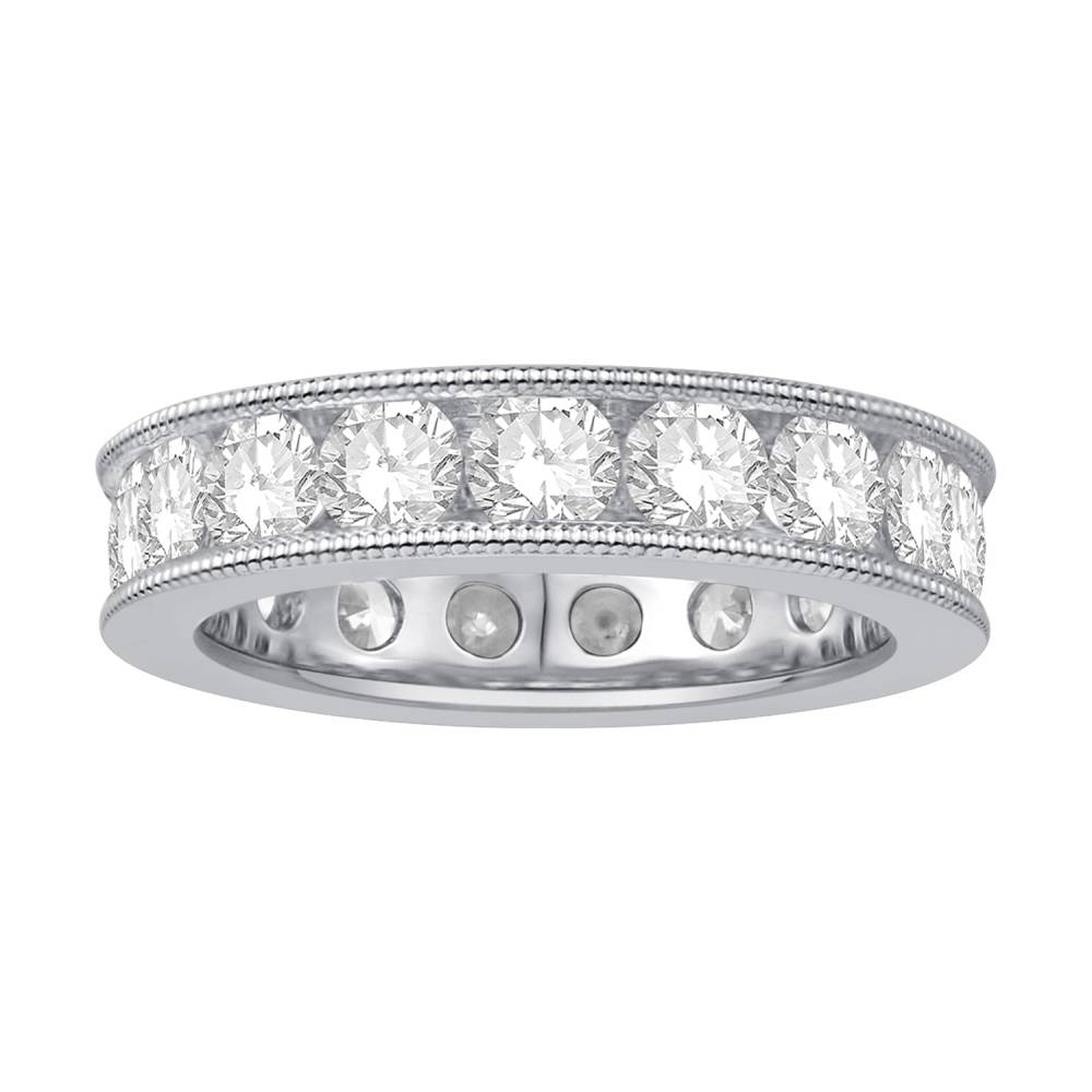 3.40ct Round Diamond Eternity Ring set in White Gold