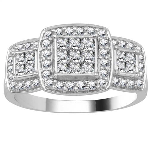 Designer Halo Diamond Cluster Ring W