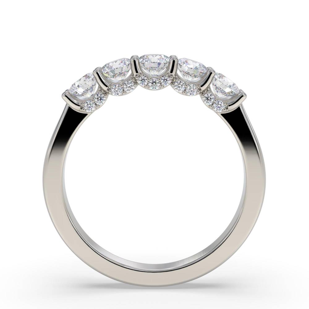 0.75ct Elegant Round Diamond Eternity Ring P