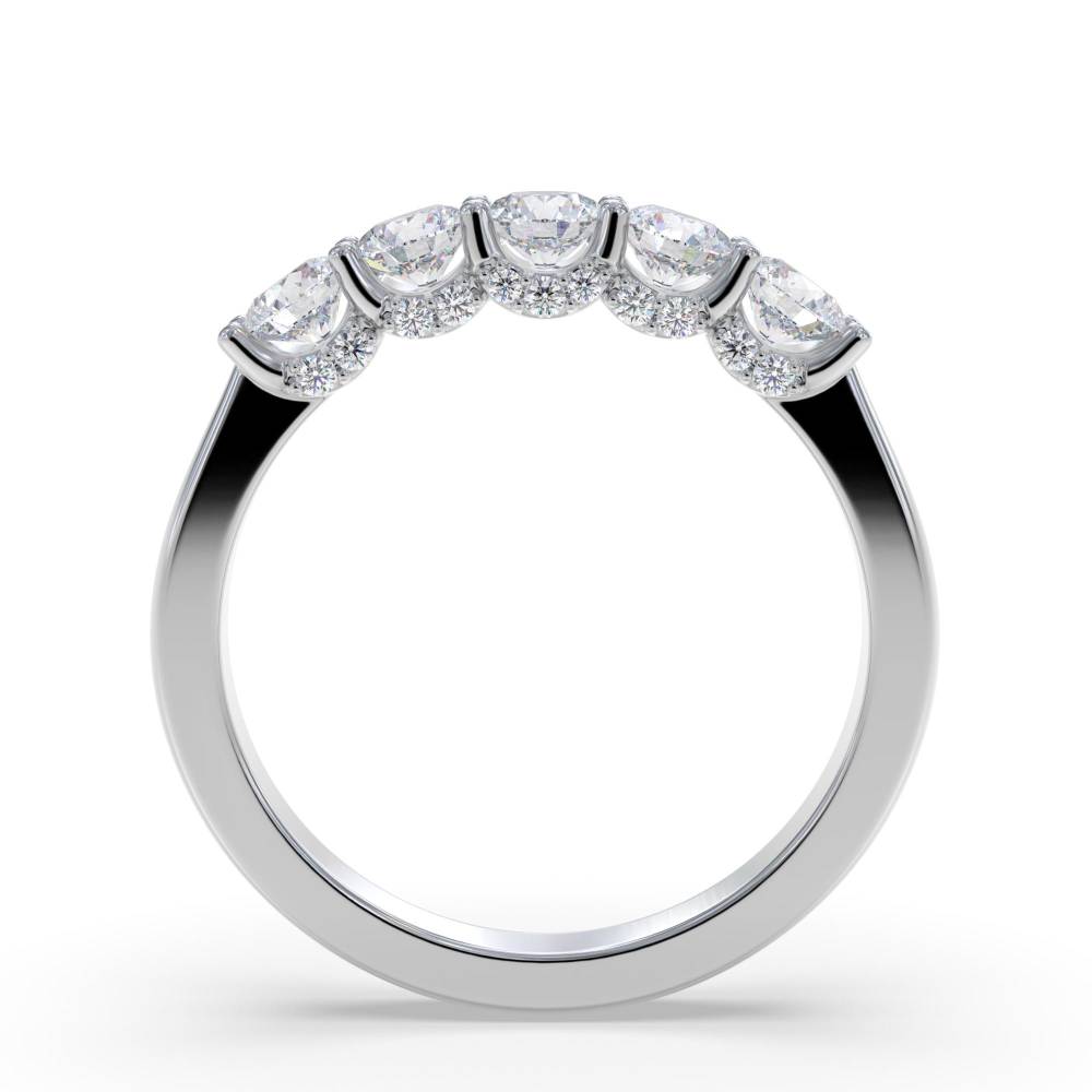 0.75ct Elegant Round Diamond Eternity Ring W