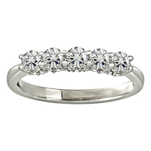 0.75ct Elegant Round Diamond Eternity Ring W