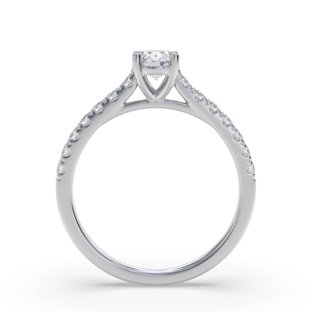 0.45ct SI/H Round Diamond Cluster Ring W