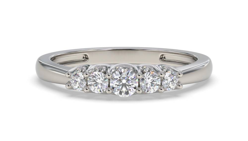 0.25ct Elegant Round Diamond Eternity Ring P