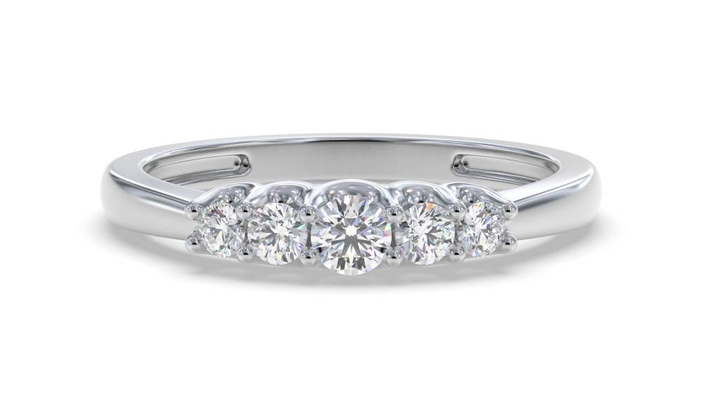 0.25ct Elegant Round Diamond Eternity Ring W