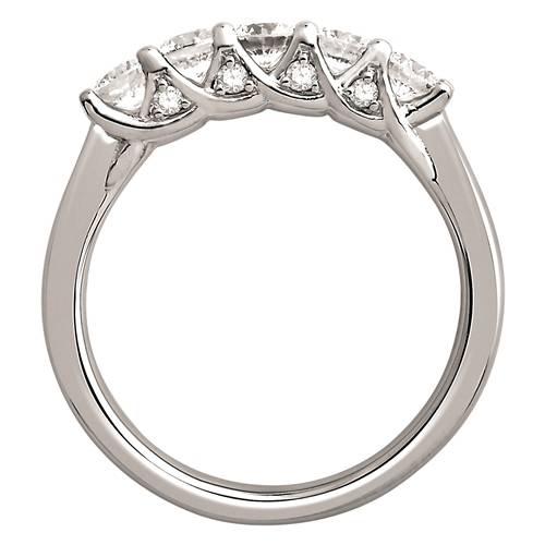 0.75ct Elegant Round Diamond Eternity Ring W