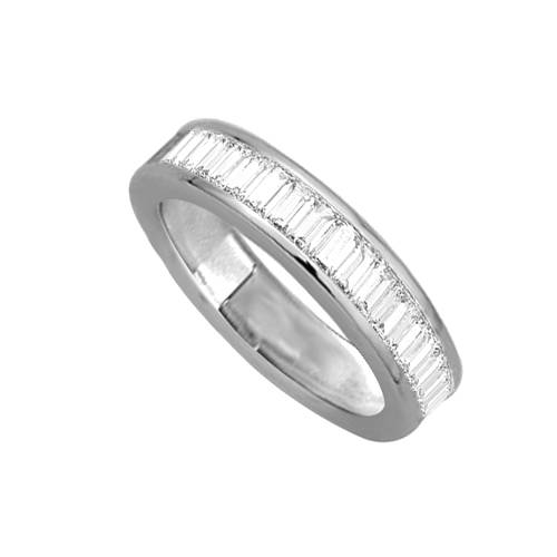 1.00ct Elegant Baguette Diamond Eternity Ring P