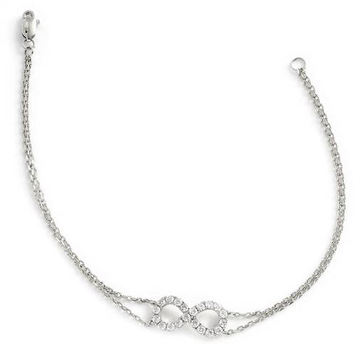 0.50ct Classic Round Diamond Chain Bracelet W